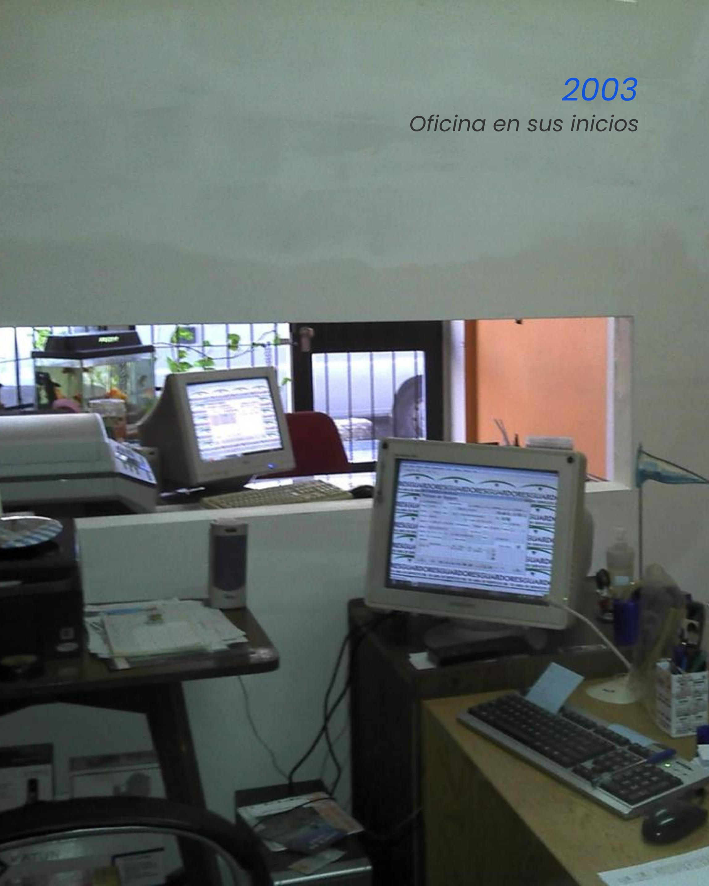 Oficina TEKRA en sus inicios